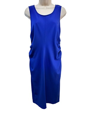 armani collezioni blue dress Armani Collezioni Size 10 Blue Duster – Renee's Resale Clothing Outlet main image 0