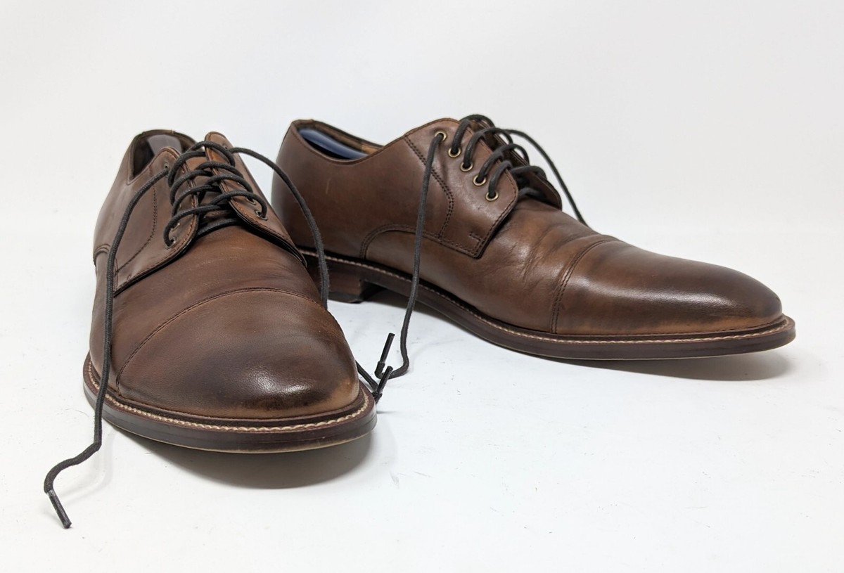 Blake McKay T9 Brown Leather Cap Toe Oxford Shoes Men