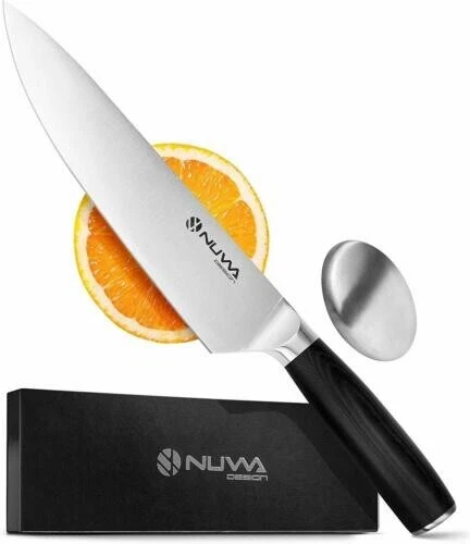 Nuwa Design 8 Inch Chef Knife High Carbon Stainless Steel Blade Sharp Kitchen