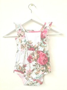 floral baby romper