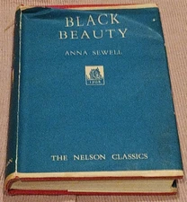 Black Beauty by Anna Sewell Hardcover Dust Jacket Vintage The Nelson Classics