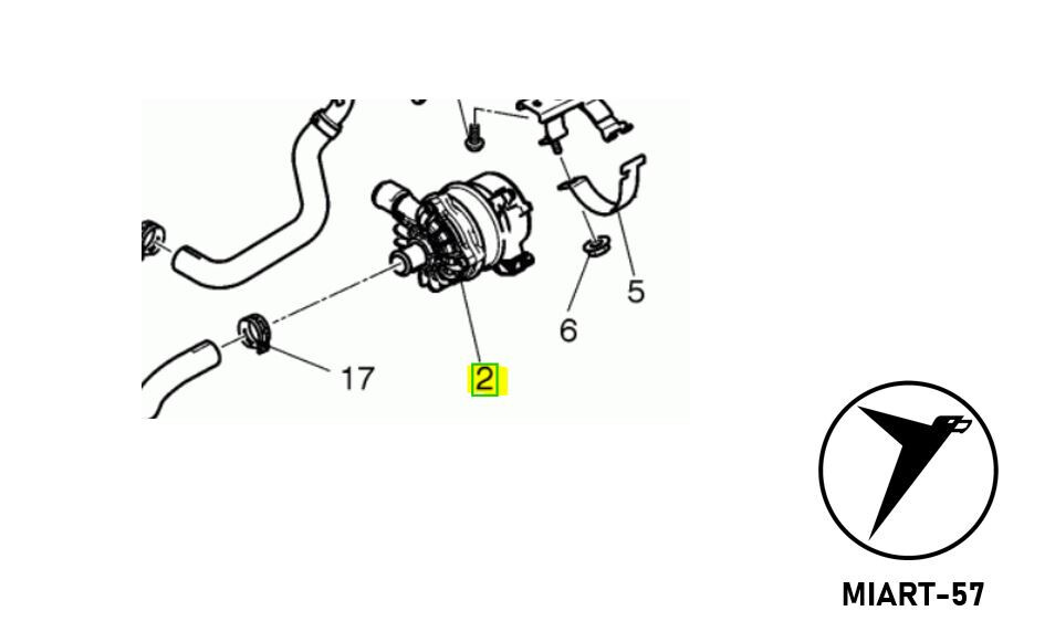 OEM Charge Air Coolant Intercooler Pump - 2011-2020 Bentley