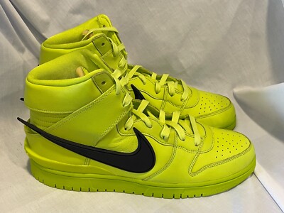 Nike Dunk High x Ambush Mens 12 Atomic Green Black Flash Lime CU7544 300