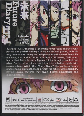DVD Anime Mirai Nikki TV Series Vol.1-26 End + OVA English Dubbed