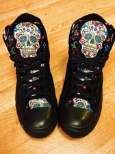 converse sugar skull shoes