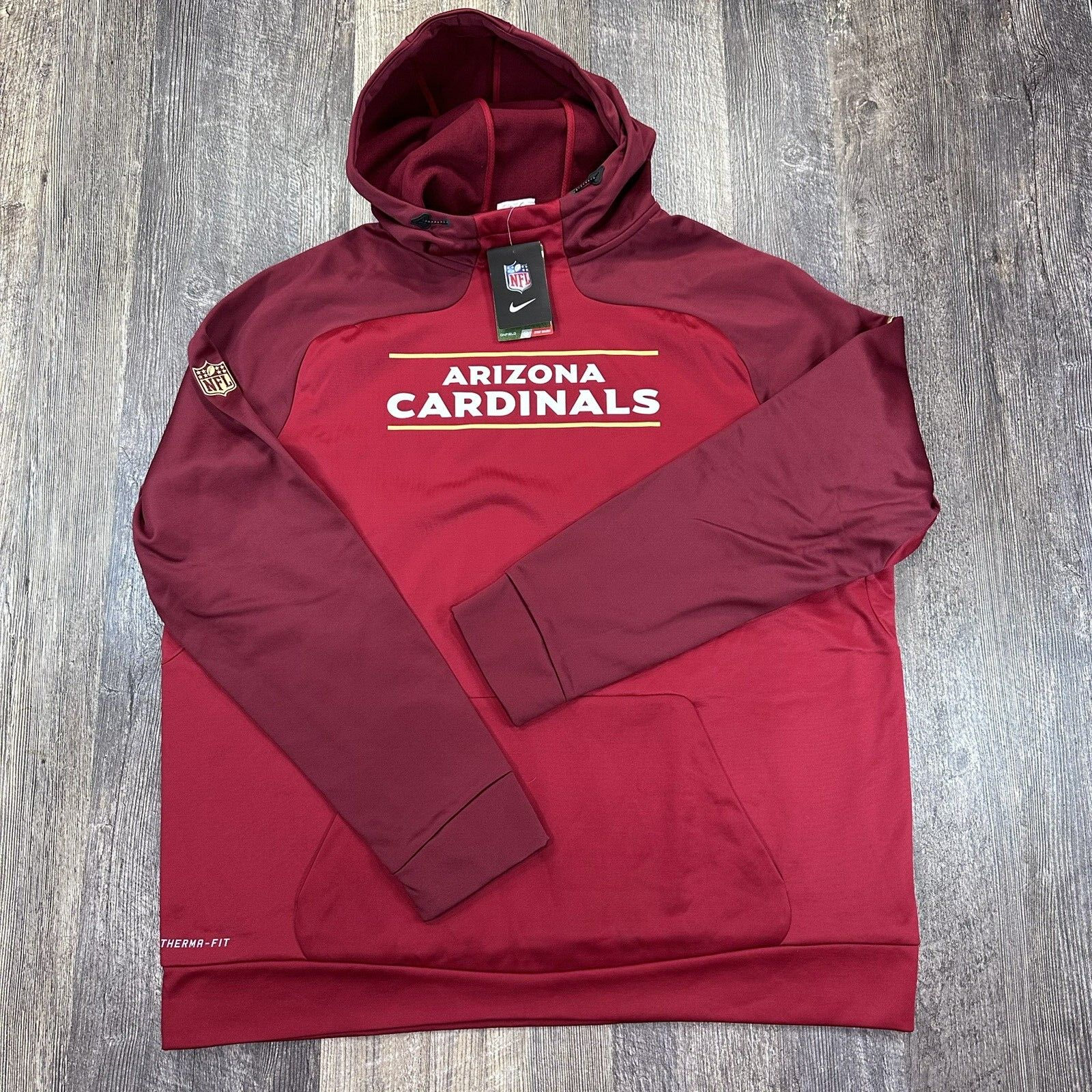 NWT Arizona Cardinals Nike Therma Fit Hoodie Onfield Apparel Men’s Size 2XL