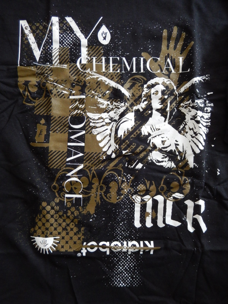 New Black Longsleeve kidrobot MY CHEMICAL ROMANCE T SHIRT Size XS