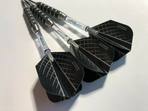 22g Hurricane Quantum Tungsten Darts Set, Supergrip Stems, Quantum Flights - Picture 3 of 3