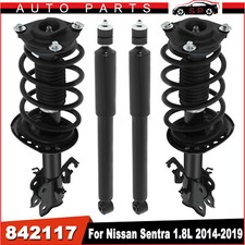 For 2014-2019 Nissan Sentra Front & Rear Complete Loaded Shocks Struts Springs