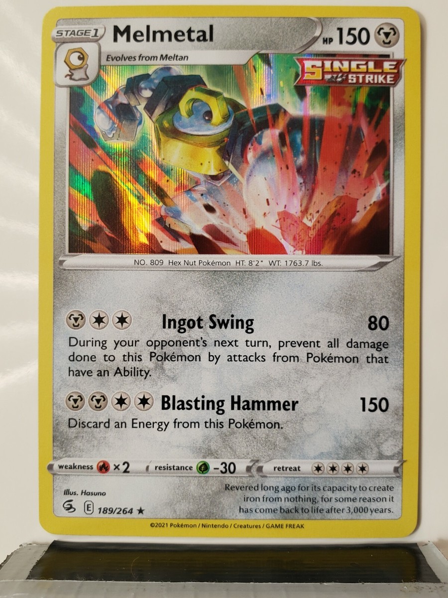 melmetal single strike pokemon card value - ex 105/142 Single Strike Melmetal | Fusion Strike |