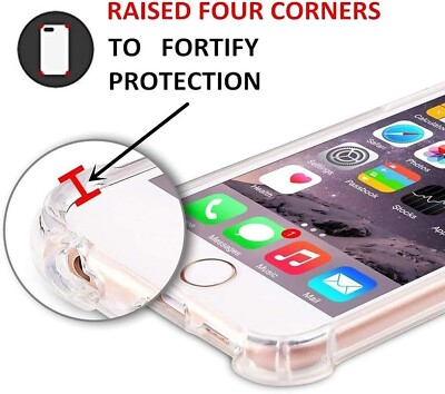 Cover Apple iPhone SE 2022, 2020 / iPhone 8, 7 Silicone Morbida Angoli Rinforzati Antishock - Trasparente - Italiano