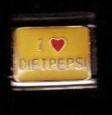 I red heart Diet Pepsi WHOLESALE ITALIAN CHARM 9MM K#14