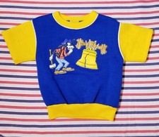 Shirtees 70s Rare Vintage Disney Short Sleeve Goofy Boys Sz 3-4