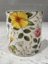 LARGE PRINT FLORAL Bella 10 Strawberry Street Mug Sage Green Rose Garden NEW