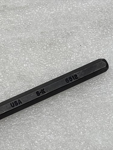Scalpello freddo piatto utensili manuali 3/8"" SK, 6512, 5"" lungo, gambo esagonale 1/4"", Made in USA - Foto 4 di 8