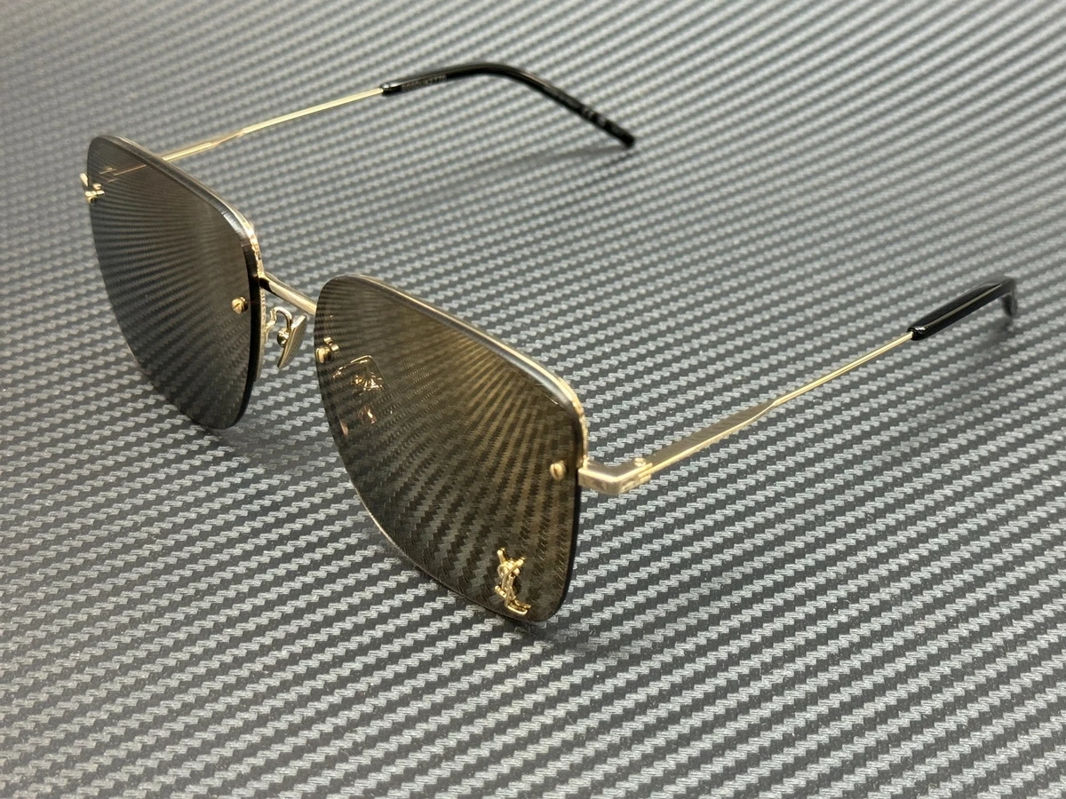 YSL Black and Light Gold Sunglasses (pre-owned) Saint Laurent // Black & Gold SLM103 Cateye Sunglasses – VSP  main image 4