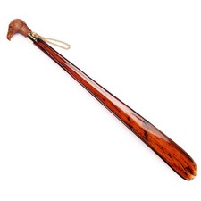 FootFitter Long 21" Brown Wooden Eagle Shoe Horn
