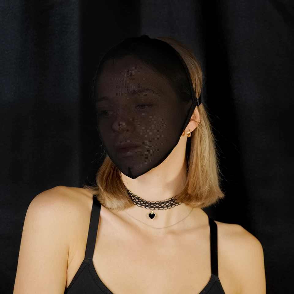 Sexy Mesh Hood Lace Mask Sexy Masquerade Eye Face Eyemask Women Party Halloween - Image 4 of 4