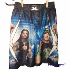 WWE Wrestling Boys Board Shorts Swim Trunks Swimwear John Cena Size M