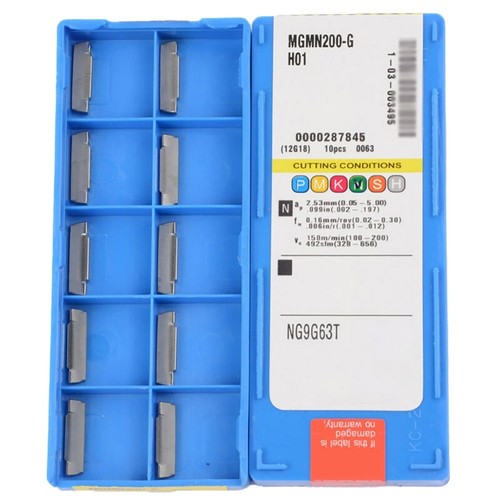 Lot De 10 Inserts MGMN200-G Pour Outil De Rainurage Et De Coupe MGEHR Compatibles Avec Mgehr1010 2~p132045433