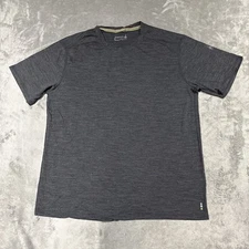 Smartwool Shirt Mens XL Gray Active Short Sleeve Merino Wool Hiking