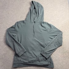 AllSaints Mens Ramskull Logo Pullover Hoodie Sage Green Medium Sweatshirt