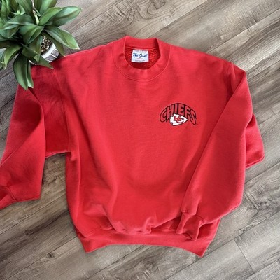 Vintage 90s The Game NFL Mens Medium Kansas City Chiefs Crew Neck Sweatshirt