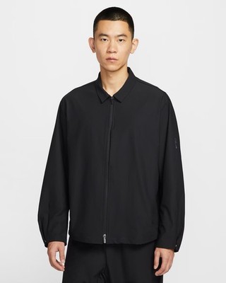 Nike 24.7 Perfect Stretch Men Medium Dri-Fit UV Jacket Full Zip IF2867-010 Black