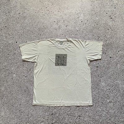 Quiksilver T-shirt Tee To Edge Vintage 90s White, Surf Skate Streetwear Y2K