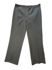 Worth New York Pants 10 Gray Zip Stretch Rayon Nylon Corpcore Business Siren