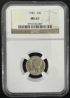 1945 Silver Mercury Dime NGC MS65 Free US Shipping