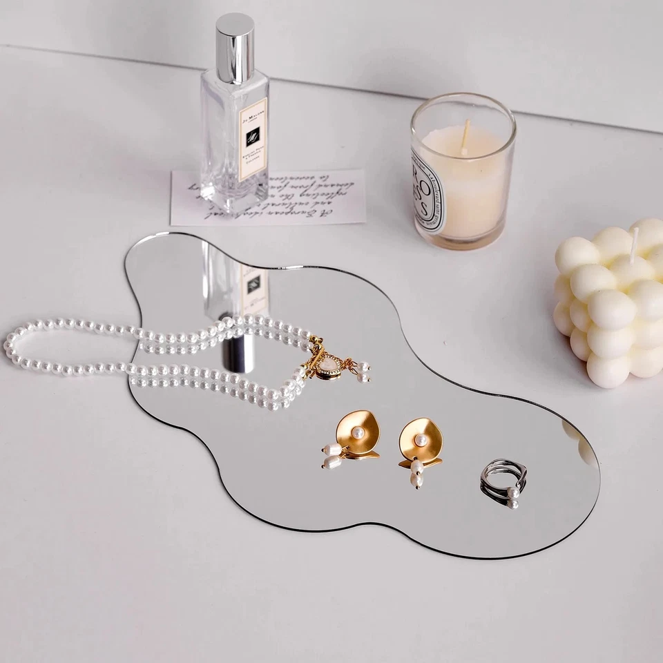 Acryl Tablett Schmuck Organizer Dessertplatte Dekor minimalistisch - Bild 2 von 4