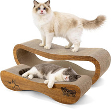 Cat Scratcher, 2 in 1 Cat Scratch Board for Scraching Napping, Cat Scratchers