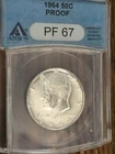 1964 50C PROOF PF 67 HALF DOLLAR KENNEDY