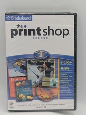 The Printshop Deluxe Version 20 Software Broderbund Windows XP/2000 New/Sealed