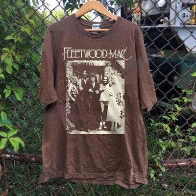 Rare Fleetwood Mac band 90s Basic Style Dark Chocolate T shirt