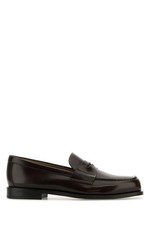 PRADA Chocolate Leather Loafers New And Authentic