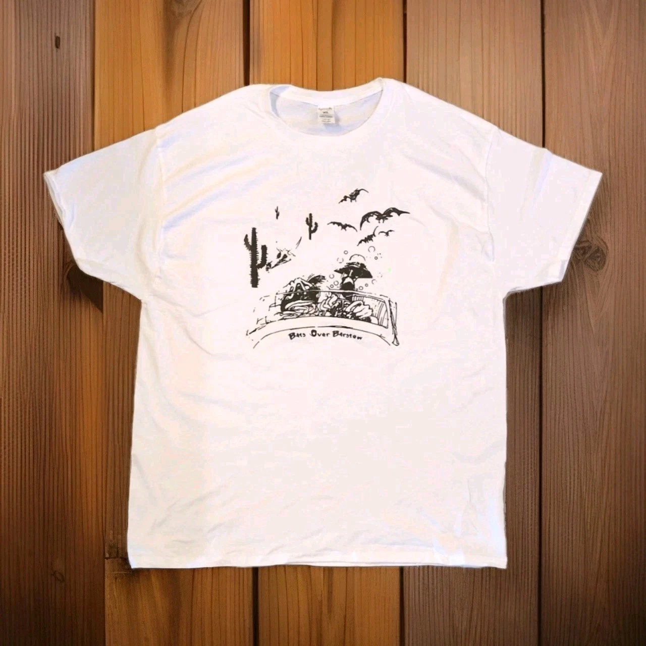 Hunter s Thompson Fear Loathing Las Vegas Lsd Men's T-Shirt Bats Over Barstow XL