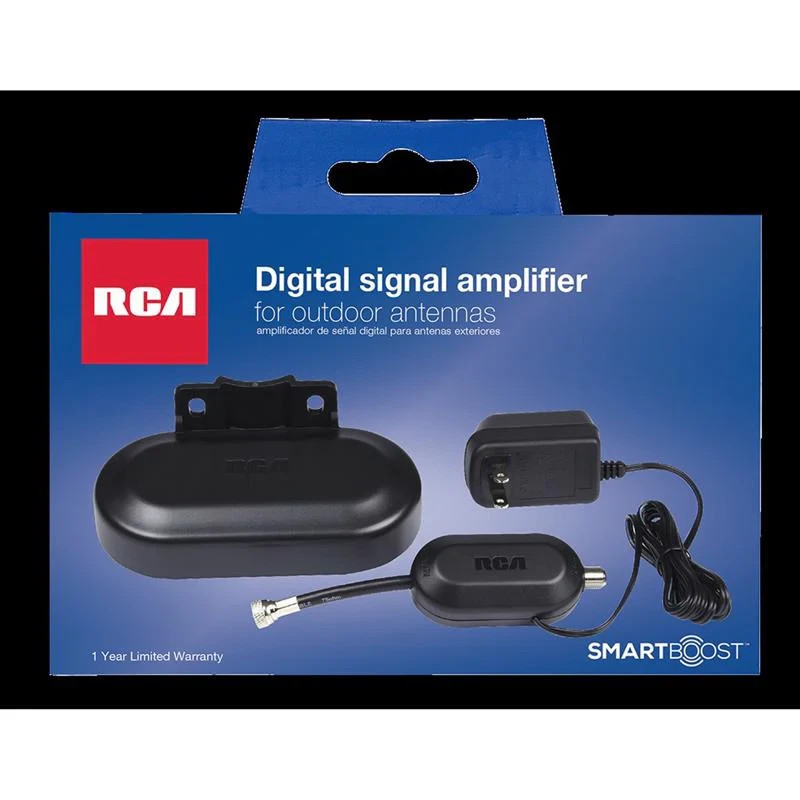 RCA Digital Signal Preamp for Outdoor Antennas (TVPRAMP12E) for