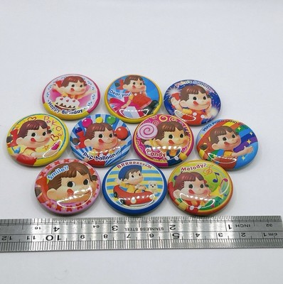 Peko-chan Fujiya Mini Badge Tin Vintage Rare Japan Collector's