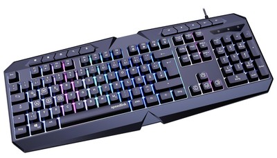 Speedlink LUDICIUM RGB Rainbow Gaming Tastatur, schwarz - DE Layout