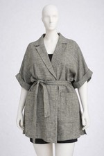 ✨MARINA RINALDI LINEN OVERCOAT MR 31= IT60, DE52, FR56, GB26