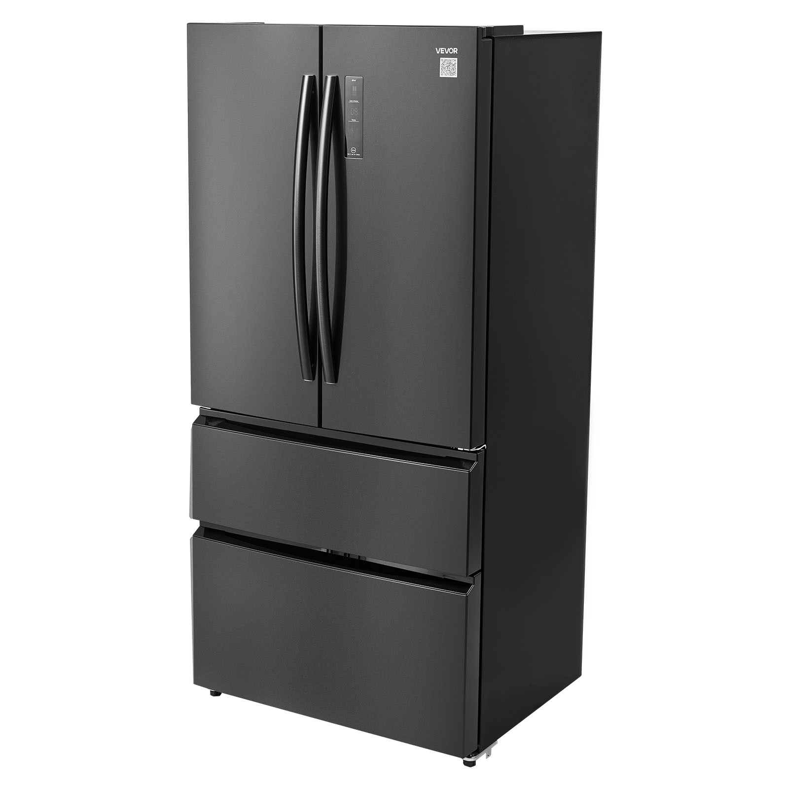 VEVOR French Door Refrigerator 18.9 Cu. Ft. Kitchen Fridge with LED Display