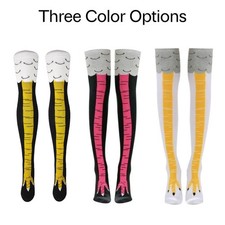 Funny Chicken Leg Socks Thigh High 
