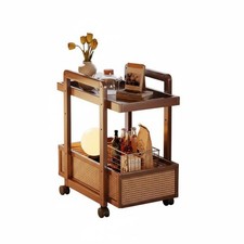 Desserte Mobile Multi-Niveaux Roulettes Pivotantes pour Bureau, Adultes,