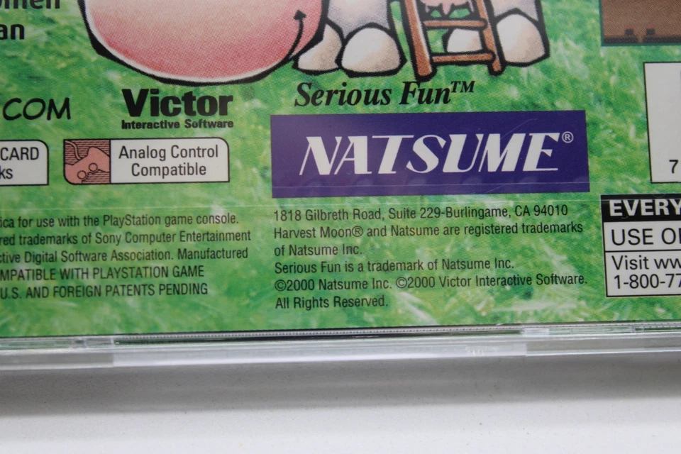 PS1 Harvest Moon Back to Nature SEALED 2000 Sony Playstation 1 CIB w/Hang Tab - Image 4 of 4