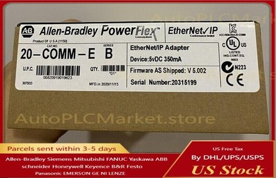 New Factory Sealed Allen-Bradley 20-COMM-E SER B Ethernet / IP Adaptor 20COMME