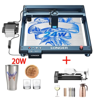 TWOTREES NEU Longer RAY5 20W+ Roller Lasergravur Schneidemaschine Cutter High-Precision