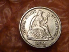 1871 Seated Liberty Silver Half Dime Has Detail #1