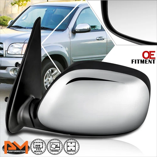 For 04-06 Tundra Crew Cab OE Style Power+Heated Side Rear View Door Mirror Left